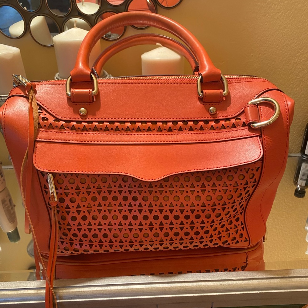 Beautiful bright orange Rebecca Minkoff satchel